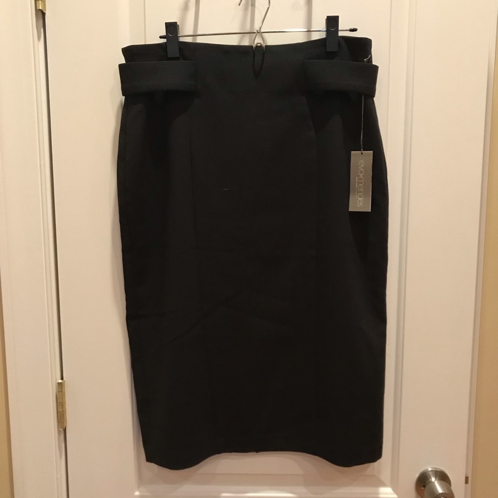 Black pencil skirt